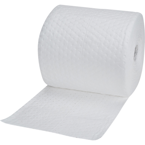Industrial-Grade Fine Fibre Sorbent Rolls, Heavyweight, 150' L x 15" W, 35 Gal. Absorbancy St. Lawrence Industrial & Safety Supply