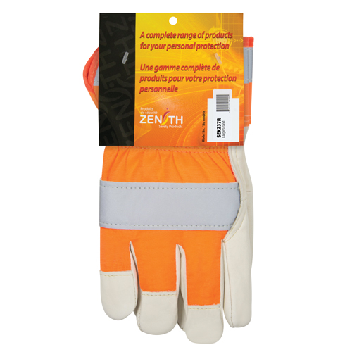 Gants d'ajusteur &agrave; chaleur sup&eacute;rieure orange haute visibilit&eacute;, Grand, Paume en Cuir fleur de vache, Doublure en Thinsulate St. Lawrence Industrial & Safety Supply