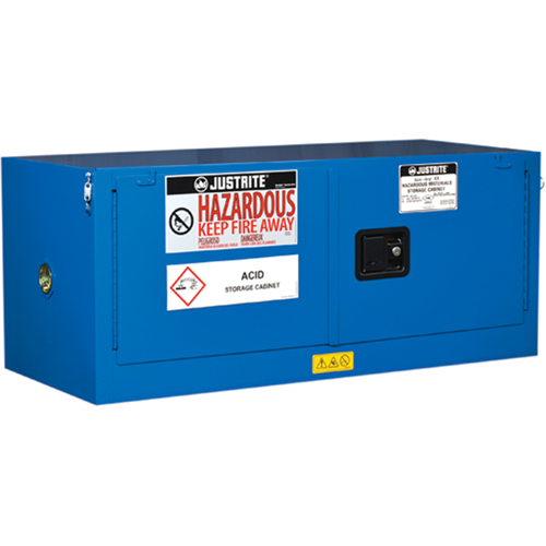 ChemCor&reg; Lined Hazardous Material Piggyback Safety Cabinets, 12 gal., 43" x 18" x 18" St. Lawrence Industrial & Safety Supply