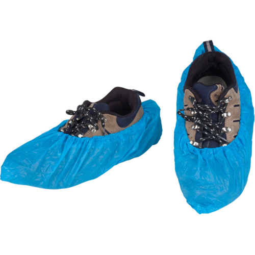 CPE Shoe Covers, Large, Polyethylene, Blue St. Lawrence Industrial & Safety Supply
