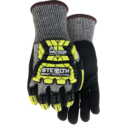 Gants antichocs Stealth Hellcat, Petit, Paume en PEHP, Poignet Poignet en tricot St. Lawrence Industrial & Safety Supply