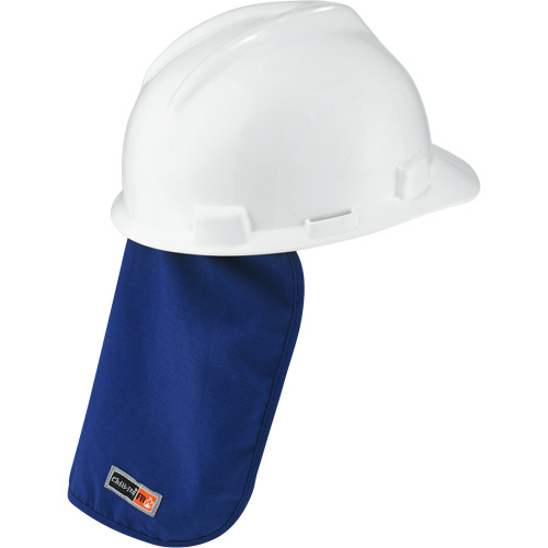 Tampon et voile pour le cou refroidissants et ignifug&eacute;s pour casque de s&eacute;curit&eacute; Chill-Its 6717FR, Bleu St. Lawrence Industrial & Safety Supply