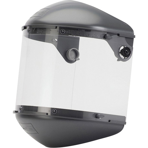 Syst&egrave;me de visi&egrave;re haute performance &agrave; double couronne 4" Fibre-Metal, Propionate, Suspension Rochet St. Lawrence Industrial & Safety Supply
