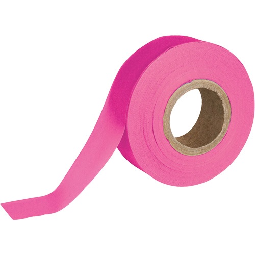 Ruban pour signalisation, 1,188" la x 150' lo, Rose fluorescent St. Lawrence Industrial & Safety Supply