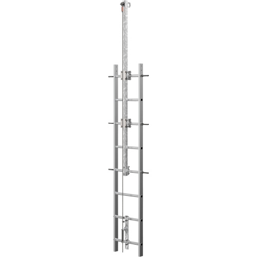 Vi-Go Continuous Ladder Climbing Safety System with Automatic Pass-Through, Stainless Steel St. Lawrence Industrial & Safety Supply
