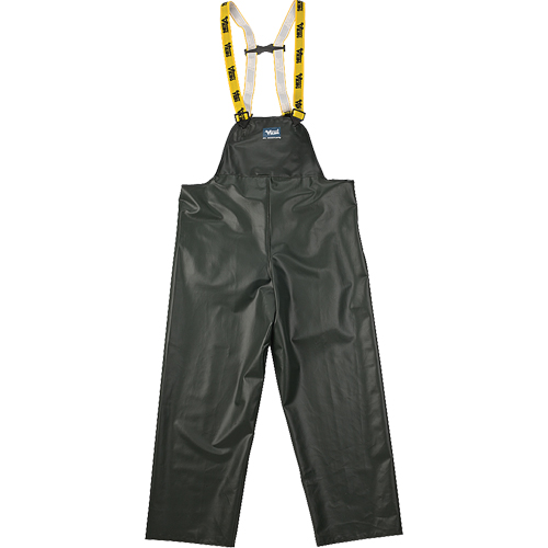 Journeyman Chemical Resistant Rain Bib Pants, Small, Green, Polyester/PVC St. Lawrence Industrial & Safety Supply