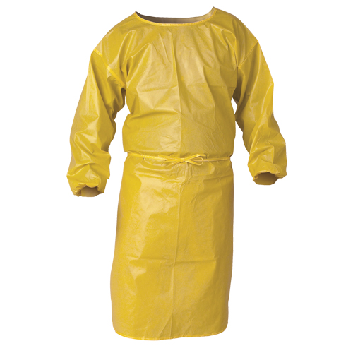 KleenGuard Chemical Spray Protective Smock, Polypropylene, Yellow, 34" W x 52" L St. Lawrence Industrial & Safety Supply