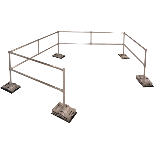Syst&egrave;me RoofGuard classique - Trousses emball&eacute;es, Aluminium, 72" la x 216" lo x 42" ha St. Lawrence Industrial & Safety Supply