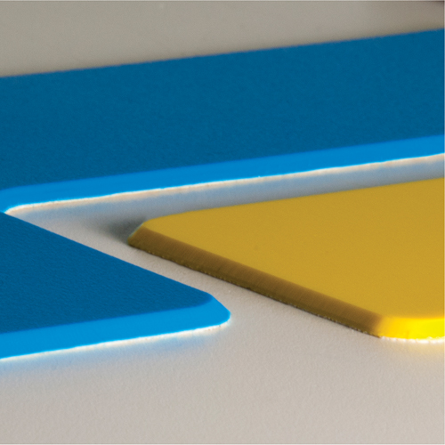 Marqueurs all&eacute;g&eacute;e/5S Armor Stripe, T, 6" lo x 6" la, Jaune, Plastique St. Lawrence Industrial & Safety Supply