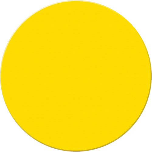 Marqueurs all&eacute;g&eacute;e/5S Armor Stripe, Cercle, 6" lo x 6" la, Jaune, Plastique St. Lawrence Industrial & Safety Supply
