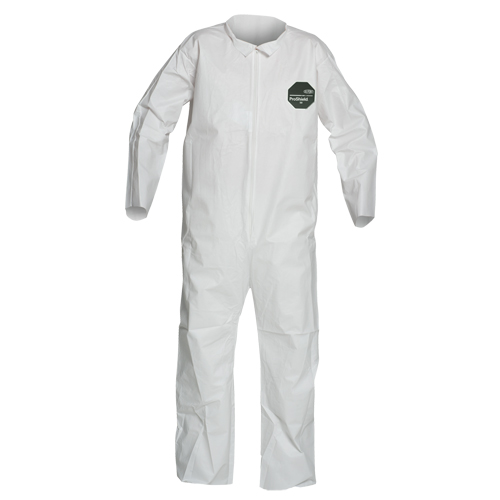 ProShield&reg; 50 Coveralls, 2X-Large, White, Microporous St. Lawrence Industrial & Safety Supply