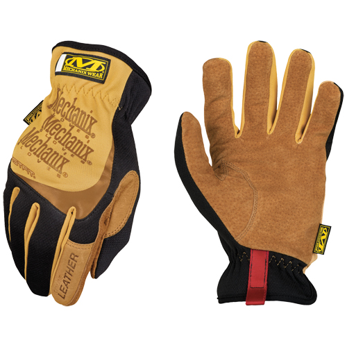 Fastfit&reg; Gloves, Small, Grain Leather Palm, Elastic Cuff St. Lawrence Industrial & Safety Supply