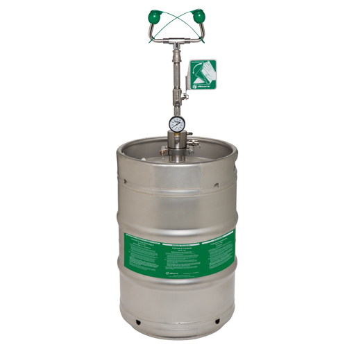 Douche oculaire d'urgence portable, Pressuris&eacute;, Capacit&eacute; 15 gal., Conformit&eacute; ANSI Z358.1 St. Lawrence Industrial & Safety Supply
