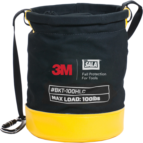 Tool Lifting Safe Bucket, Canvas, 12.5" Dia. x 15" H, 100 lbs. Load Rating St. Lawrence Industrial & Safety Supply