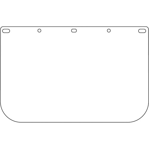 Dynamic Die Cut Faceshield Visor, Polycarbonate, Clear Tint St. Lawrence Industrial & Safety Supply