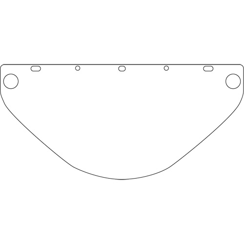Dynamic Die Cut Faceshield Visor, PETG, Clear Tint St. Lawrence Industrial & Safety Supply