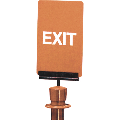 Enseigne de contr&ocirc;le des foules  Exit , 11" x 7", Plastique, Anglais St. Lawrence Industrial & Safety Supply
