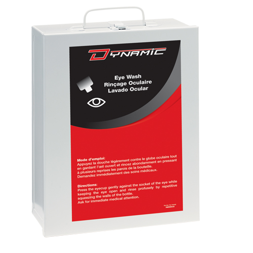 Dynamic Eyewash Station with Isotonic Solution, Double St. Lawrence Industrial & Safety Supply