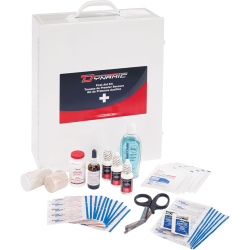 Dynamic General-Purpose Industrial First Aid Kit, Class 1 Medical Device, Metal B St. Lawrence Industrial & Safety Supply