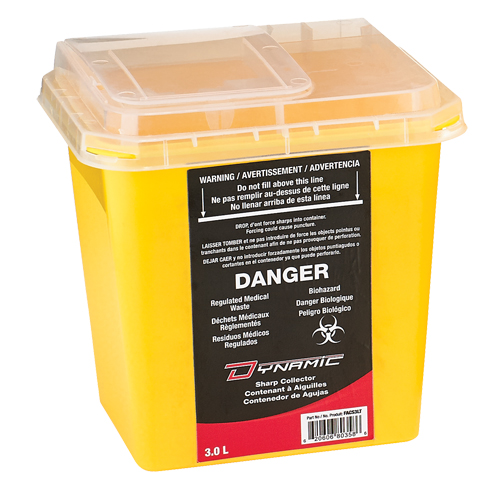 Dynamic Sharps&reg; Container, 3 L Capacity St. Lawrence Industrial & Safety Supply
