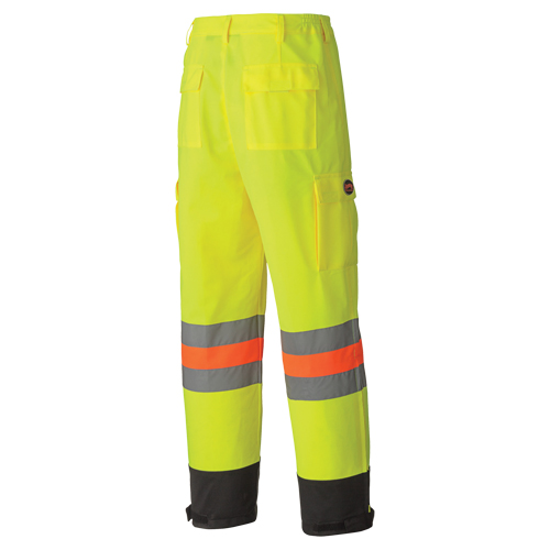 6009 Breathable Traffic Safety Pants, Polyester, X-Small, High Visibility Lime-Yellow St. Lawrence Industrial & Safety Supply