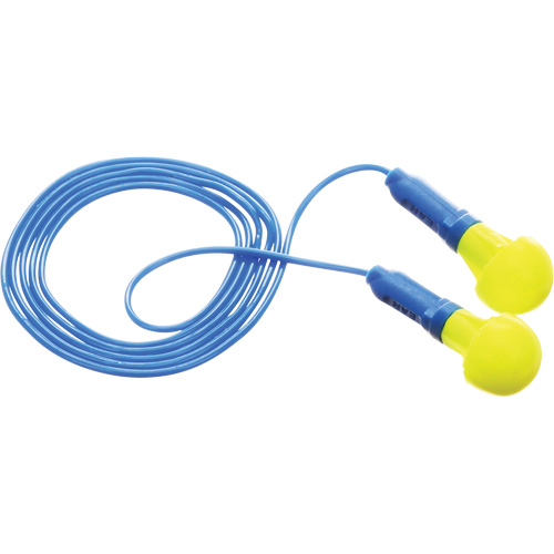 E-A-R Push-Ins Earplugs, Corded, Pair - Polybag, 28/23 dB NRR, One-Size St. Lawrence Industrial & Safety Supply