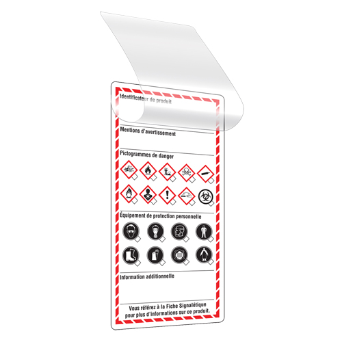 Self-Laminating Workplace Tags, Cardstock, 3" W x 6" H, French St. Lawrence Industrial & Safety Supply