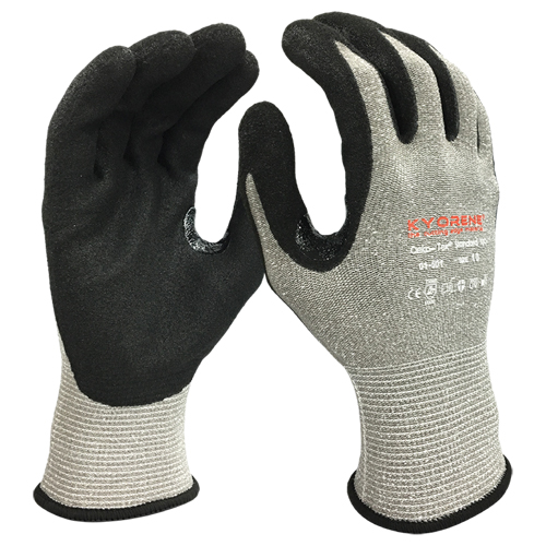 Gants r&eacute;sistants aux coupures, Taille Grand/9, Calibre 13, Rev&ecirc;tement Mousse de nitrile, Enveloppe en Kyorene, ANSI/ISEA 105 niveau 3/EN 388 niveau C St. Lawrence Industrial & Safety Supply