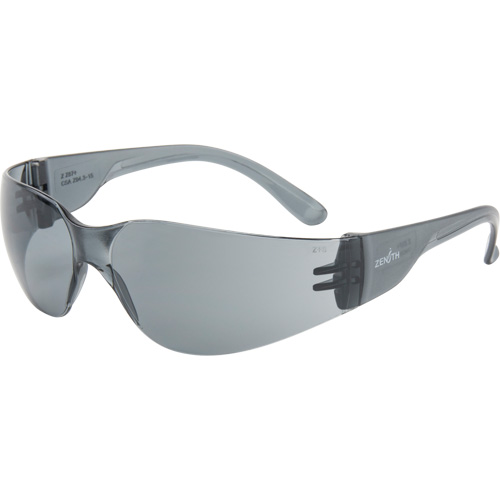 Lunettes de s&eacute;curit&eacute; s&eacute;rie Z600, Lentille Grise/fum&eacute;e, Anti-&eacute;gratignures, ANSI Z87+/R&eacute;pond ou surpasse la norme CSA Z94.3 St. Lawrence Industrial & Safety Supply