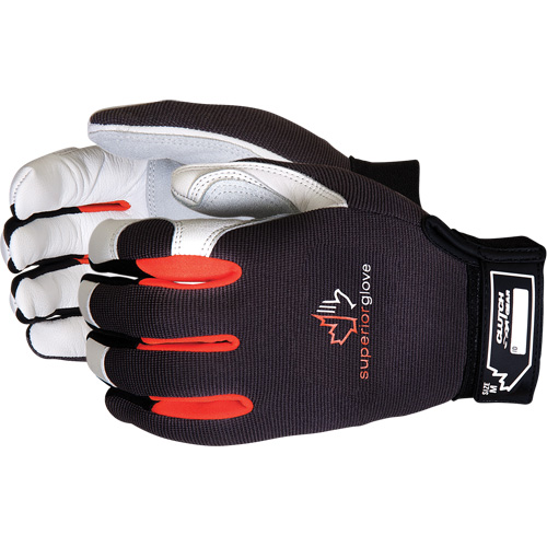 Gants de m&eacute;canicien ClutchGear, Paume Cuir fleur/Cuir refendu, Taille Petit St. Lawrence Industrial & Safety Supply