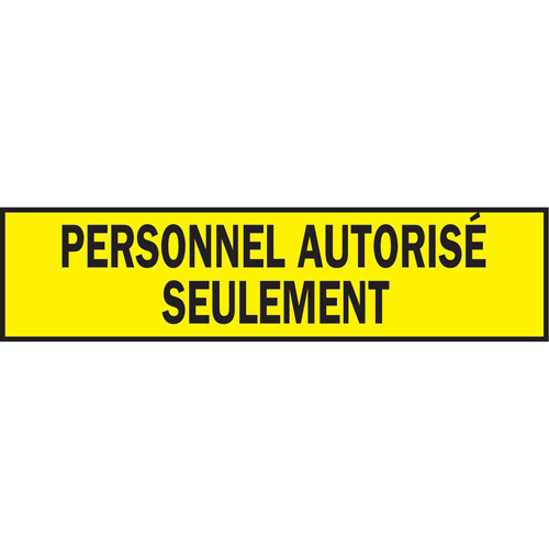 Warning Barricade Tape, French, 3" W x 200' L, 3.5 mils, Black on Yellow St. Lawrence Industrial & Safety Supply