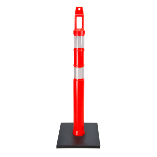 Poteau d&eacute;lin&eacute;ateur de qualit&eacute; sup&eacute;rieure, 42" h, Orange St. Lawrence Industrial & Safety Supply