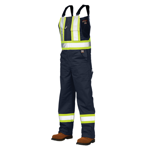 Unlined Safety Overalls, Poly-Cotton, Large, Navy Blue St. Lawrence Industrial & Safety Supply