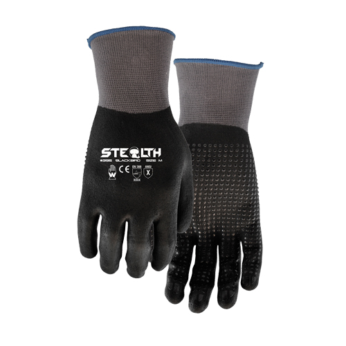 Gants 395 Stealth Blackbird, 11/2T-Grand, R&ecirc;vetement Mousse de nitrile, Calibre 15, Enveloppe en Nylon St. Lawrence Industrial & Safety Supply