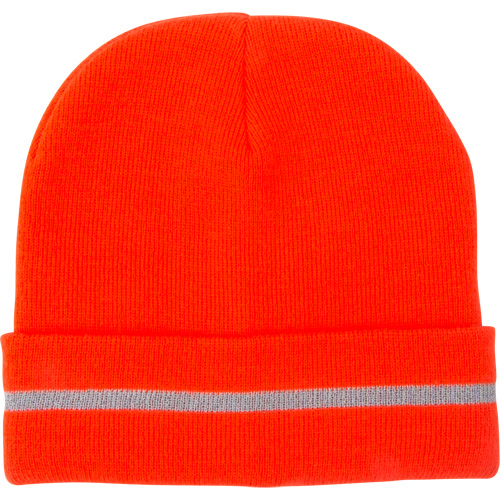 High Visibility Knit Hat with Reflective Stripe, High Visibility Orange, Acrylic St. Lawrence Industrial & Safety Supply
