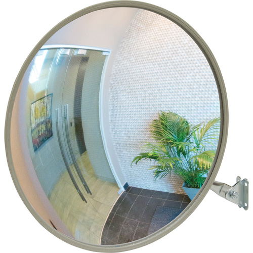 Miroir convexe avec bras t&eacute;lescopique, Int&eacute;rieur/Ext&eacute;rieur, Diam&egrave;tre 12" St. Lawrence Industrial & Safety Supply