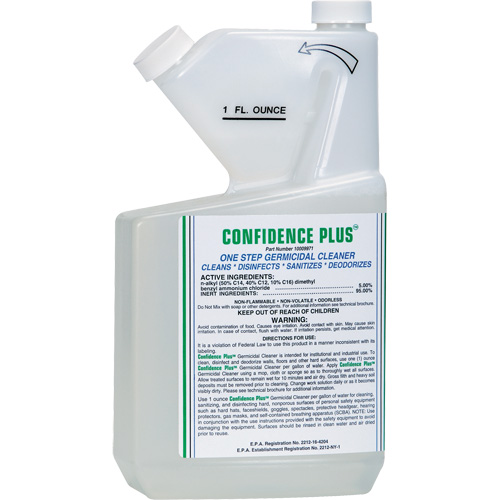Confidence Plus Germicidal Respirator Cleaner, Liquid St. Lawrence Industrial & Safety Supply