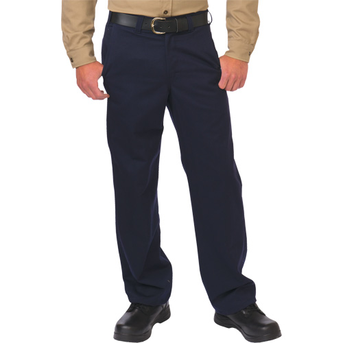 Pantalon de travail de protection contre l'arc &eacute;lectrique, 28, x 34, Bleu marin, 12,4 cal/cm2 St. Lawrence Industrial & Safety Supply