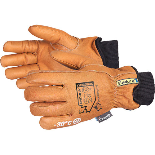 Endura&reg; Deluxe Winter Driver's Glove, X-Small, Grain Goatskin Palm, Thinsulate Inner Lining St. Lawrence Industrial & Safety Supply