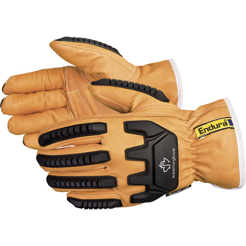 Endura&reg; Anti-Impact Driver's Gloves, X-Small, Grain Goatskin Palm, Thinsulate Inner Lining St. Lawrence Industrial & Safety Supply