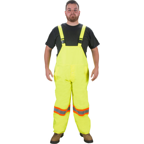 RZ1000 Rain Bib Pants, Polyester, Small, High Visibility Lime-Yellow St. Lawrence Industrial & Safety Supply