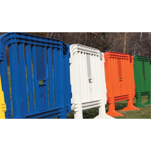 Movit Barricade, Interlocking, 78" L x 39" H, Blue St. Lawrence Industrial & Safety Supply
