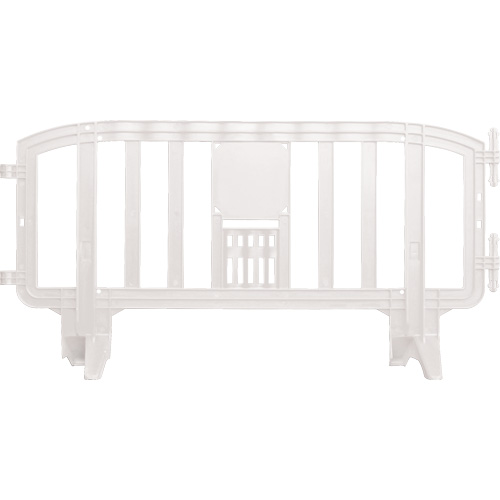 Movit Barricade, Interlocking, 78" L x 39" H, White St. Lawrence Industrial & Safety Supply