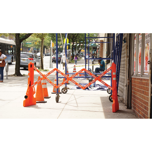 Multi-Gate Barricade, 43" H x 90" L, Orange St. Lawrence Industrial & Safety Supply