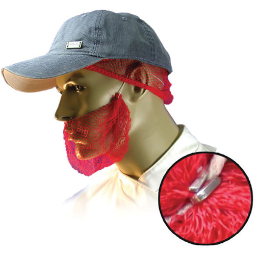 Filets &agrave; barbe jetables, Polypropyl&egrave;ne, Rouge St. Lawrence Industrial & Safety Supply