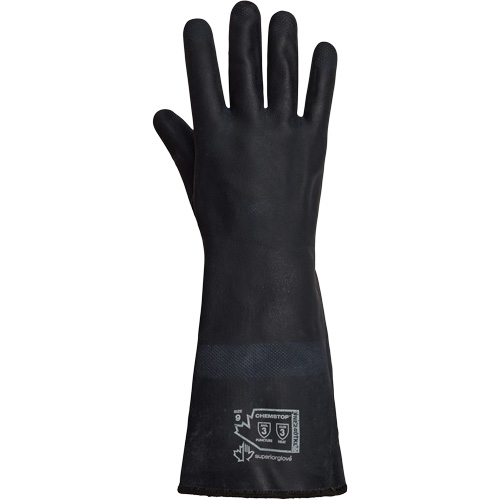 SolvStop Heady-Duty Chemical & Heat-Resistant Gloves, Neoprene, 8, Protects Up To 392° F (200° C) St. Lawrence Industrial & Safety Supply