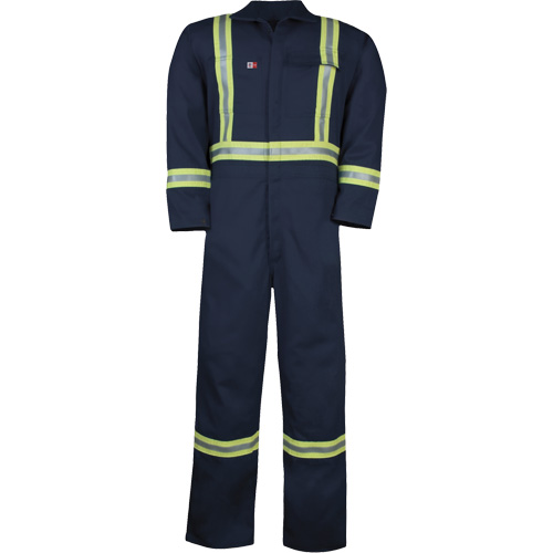 Combinaison non doubl&eacute;e Westex UltraSoft, Taille Grand (grande taille), Bleu marine, 12,4 cal/cm2 St. Lawrence Industrial & Safety Supply