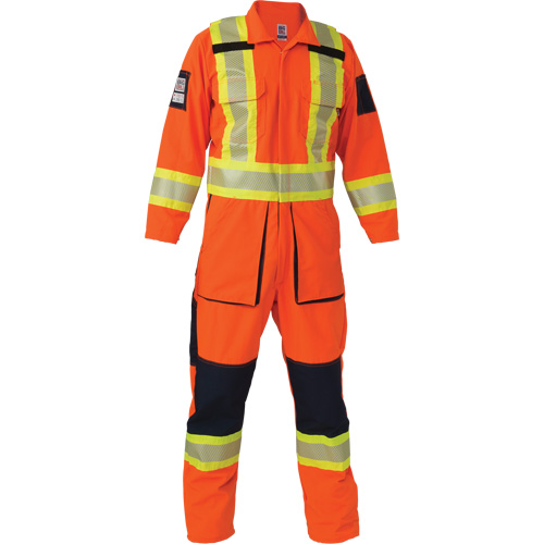 Ripstop Coveralls, Small, High Visibility Orange St. Lawrence Industrial & Safety Supply