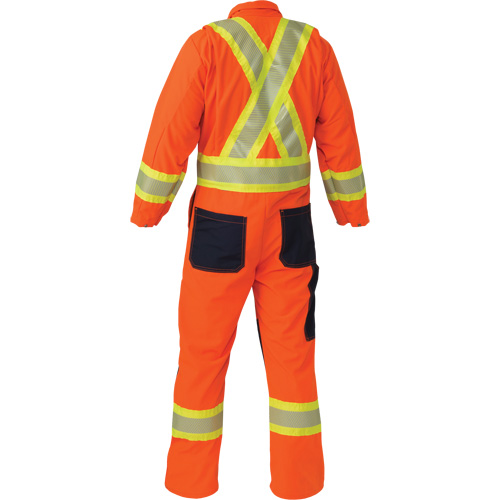 Ripstop Coveralls, Small, High Visibility Orange St. Lawrence Industrial & Safety Supply