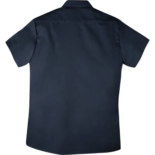 Twill Short-Sleeved Work Shirt with Snap, Men's, Small, Navy Blue St. Lawrence Industrial & Safety Supply